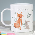 Personalised Woodland Animals Mug for Christmas