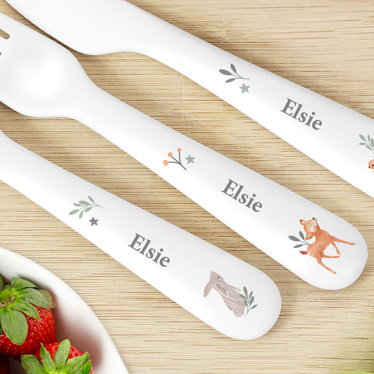 Personalised Woodland Animals Cutlery | Kitchen, Baking & Dining Gifts | Inspired Creative Gifts