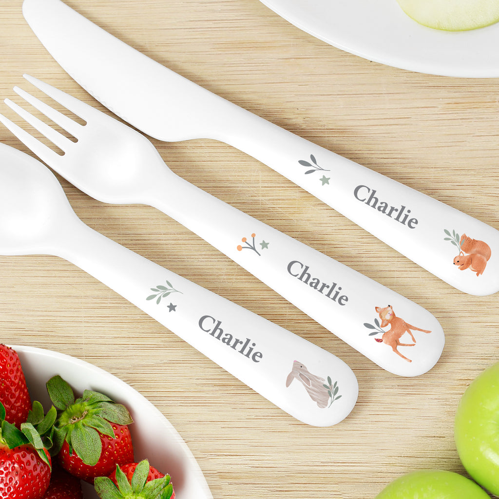 Personalised Woodland Animals Cutlery | Kitchen, Baking & Dining Gifts | Inspired Creative Gifts