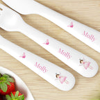 Personalised Fairy Princess Plastic Cutlery Set | Kitchen, Baking & Dining Gifts