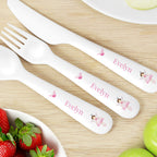 Personalised Fairy Princess Plastic Cutlery Set | Kitchen, Baking & Dining Gifts
