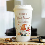 Personalised Autumn Gonk Travel Cup | Mug