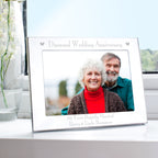 Personalised Diamond Anniversary 5x7 Landscape Photo Frame | Photo Frames, Albums and Guestbooks