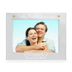Personalised Silver 5x7 Golden Anniversary Landscape Photo Frame | Photo Frames, Albums and Guestbooks