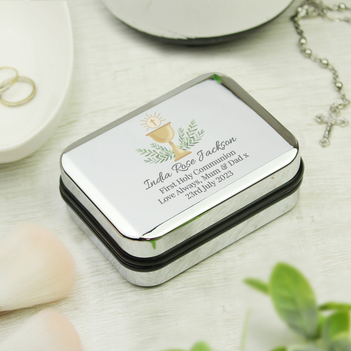 Personalised First Holy Communion Necklace Gift Box | Gift for Her