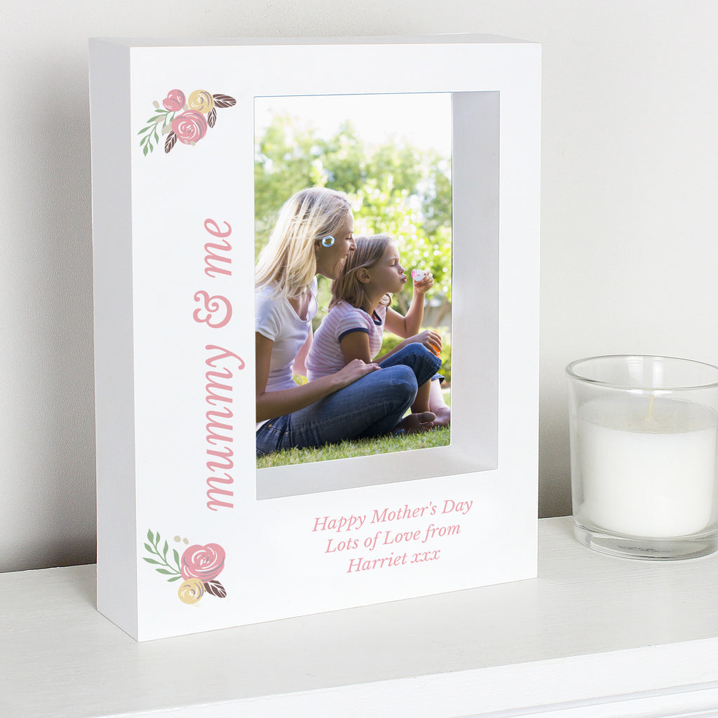 Personalised Floral 5x7 Box Photo Frame | Photo Frames, Albums and Guestbooks | Inspired Creative Gifts