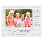 Personalised Family 5x7 Landscape Box Photo Frame for Mother's Day