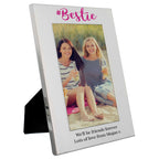 Personalised #Bestie 6x4 Silver Photo Frame for Christmas