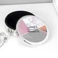Personalised Geometric Round Trinket Box | Trinket, Jewellery & Keepsake Boxes | Mother's Day Gift