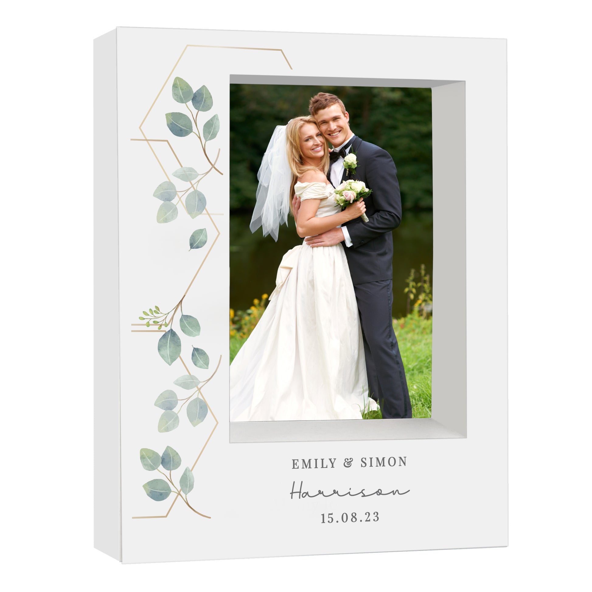 Personalised Botanical 6x4 Box Photo Frame - Inspired Creative Gifts