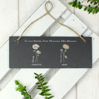 Personalised Flower of the Month Hanging Slate Plaque | Mother's Day Gift