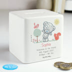 Personalised Tiny Tatty Teddy Woodland Animal Money Box for Christening