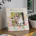 Personalised Floral Ceramic 4x4 Frame | Photo Frames, Albums and Guestbooks