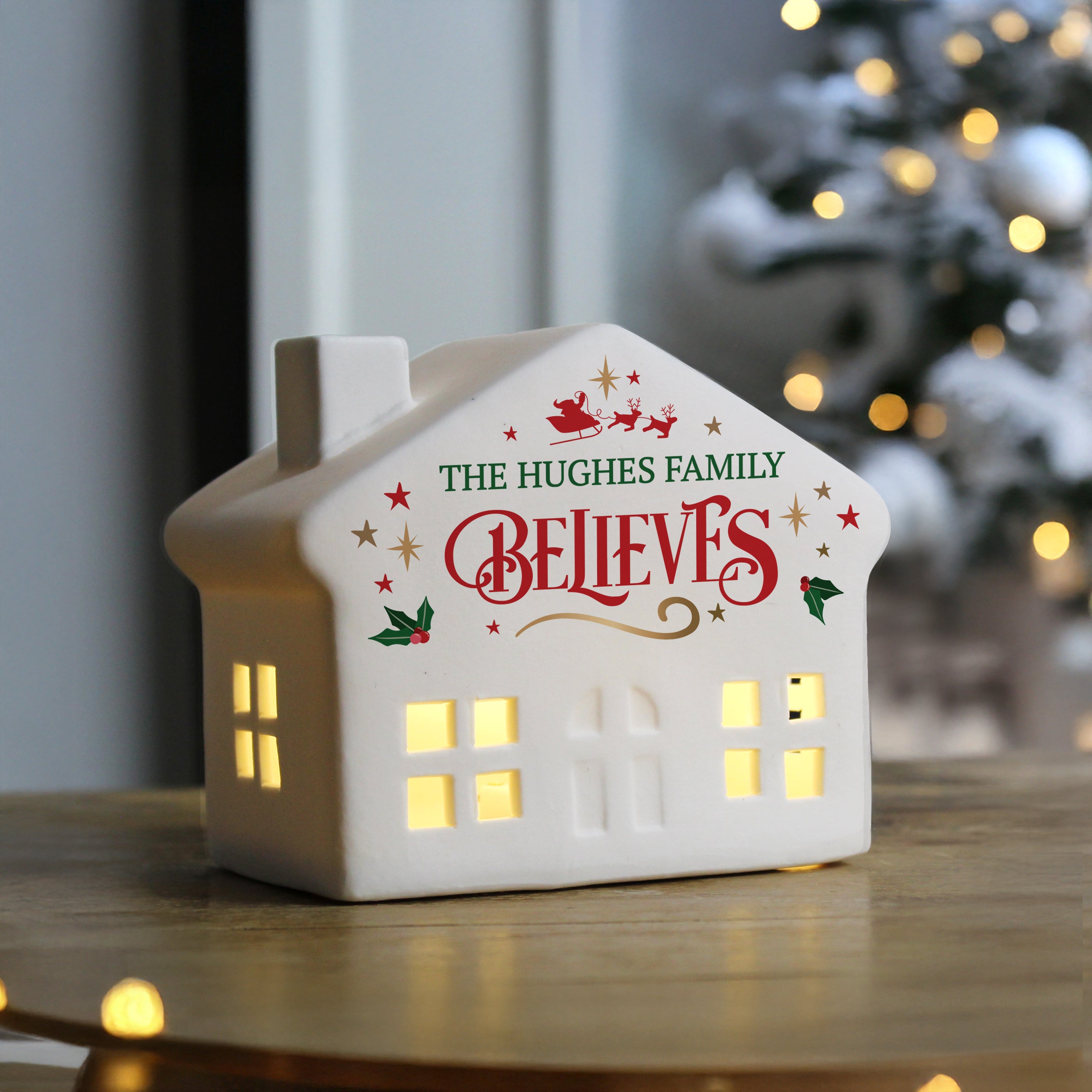 Personalised Believe in Christmas LED House |  | Inspired Creative Gifts