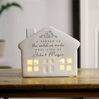 Personalised Floral LED House | Ornaments | Inspired Creative Gifts