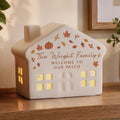 Personalised Autumnal Leaves LED House
