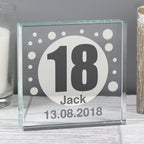 Personalised Spots Age Crystal Token | Anniversary Gift