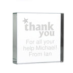 Personalised Thank you Crystal Token | Ornaments