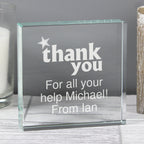 Personalised Thank you Crystal Token | Ornaments