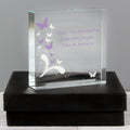 Personalised Butterflies Crystal Token | Ornaments