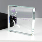 Personalised Butterflies Crystal Token | Ornaments