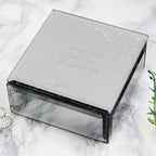 Personalised Any Message Diamante Glass Trinket Box | Trinket, Jewellery & Keepsake Boxes | Christmas Gift