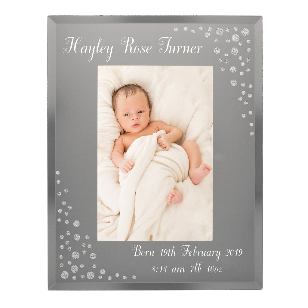 Personalised Any Message 6x4 Diamante Glass Photo Frame | Photo Frames, Albums and Guestbooks | Inspired Creative Gifts