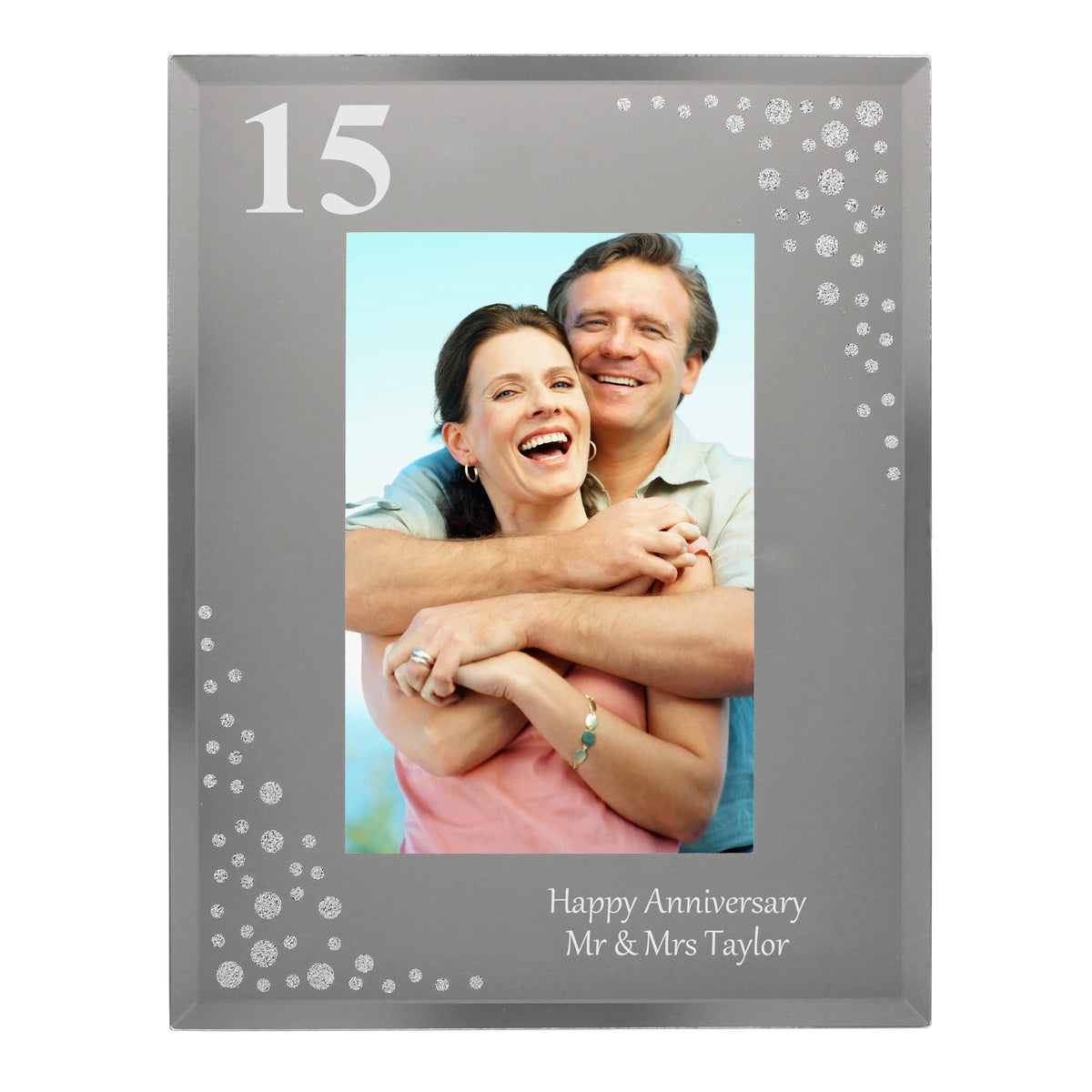 Personalised Big Age 6x4 Diamante Glass Photo Frame | Photo Frames, Albums and Guestbooks