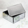 Personalised Diamante Name & Message Glass Trinket Box | Trinket, Jewellery & Keepsake Boxes | Inspired Creative Gifts