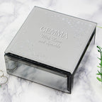 Personalised Diamante Name & Message Glass Trinket Box | Trinket, Jewellery & Keepsake Boxes | Inspired Creative Gifts
