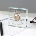 Personalised Woodland Owl Crystal Token | Ornaments | Christmas Gift