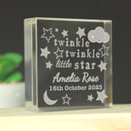 Personalised Twinkle Twinkle Crystal Token | New Baby Gift