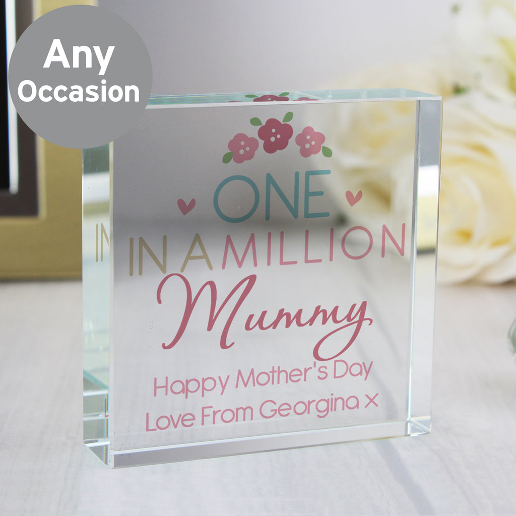 Personalised One in a Million Crystal Token | Ornaments | Inspired Creative Gifts
