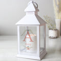 Personalised Floral Bouquet White Lantern | Gift for Her