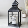 Personalised Elegant Diamond Rustic Black Lantern for Mother's Day
