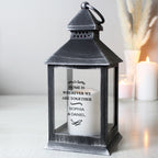Personalised Antique Scroll Rustic Black Lantern | Gift for Her