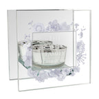 Personalised Soft Watercolour Mirrored Glass Tea Light Candle Holder | Candles & Reed Diffusers | Christmas Gift