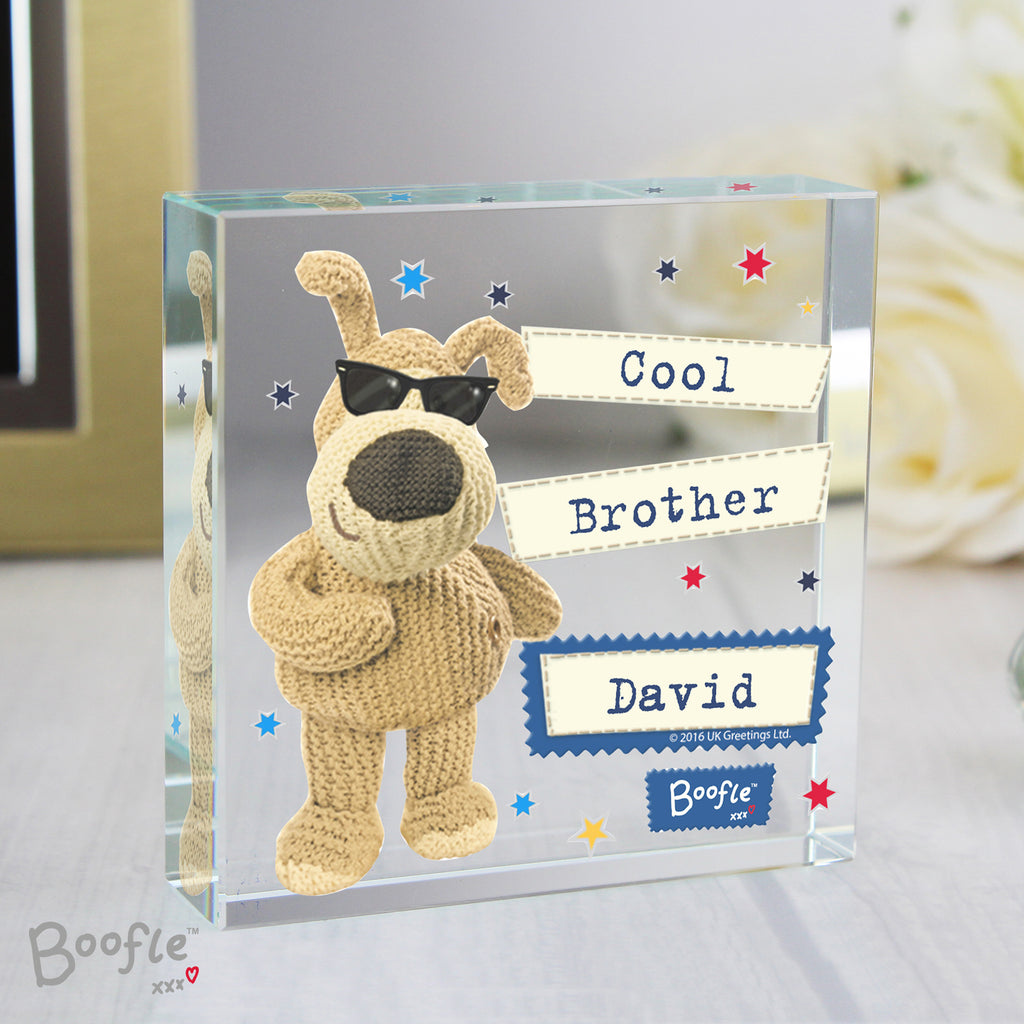 Personalised Boofle Stars Crystal Token | Ornaments
