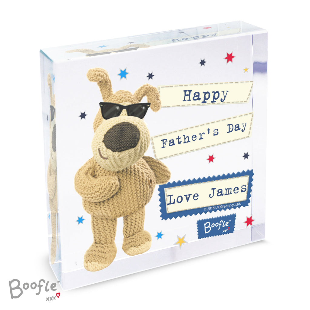 Personalised Boofle Stars Crystal Token | Ornaments