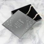 Personalised Any Message Swirls & Hearts Diamante Glass Trinket Box | Trinket, Jewellery & Keepsake Boxes