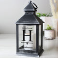 Personalised Initial Rustic Black Lantern | Gift for Her