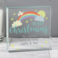 Personalised On Your Christening Rainbow Crystal Token | Christening Gift