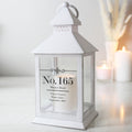 Personalised Elegant Diamond White Lantern | Mother's Day Gift
