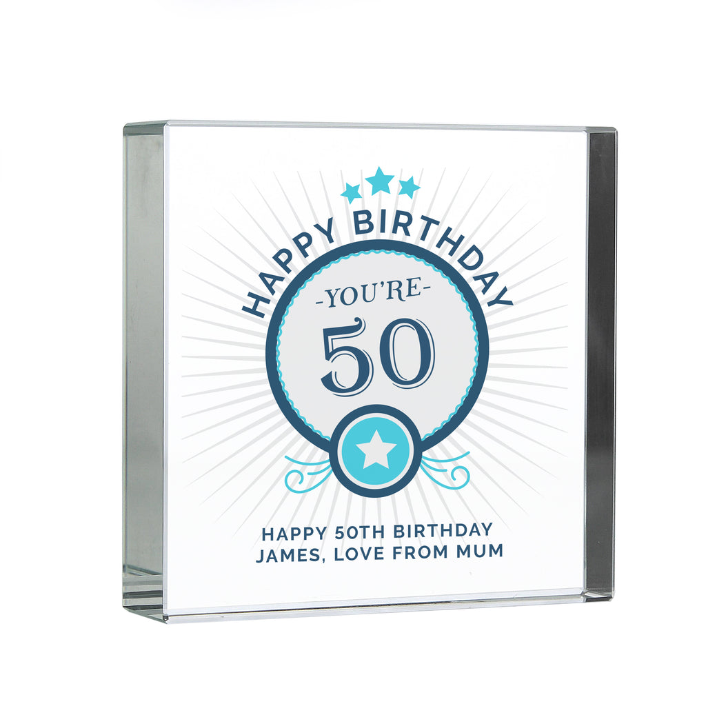 Personalised Birthday Crystal Token | Ornaments | Inspired Creative Gifts