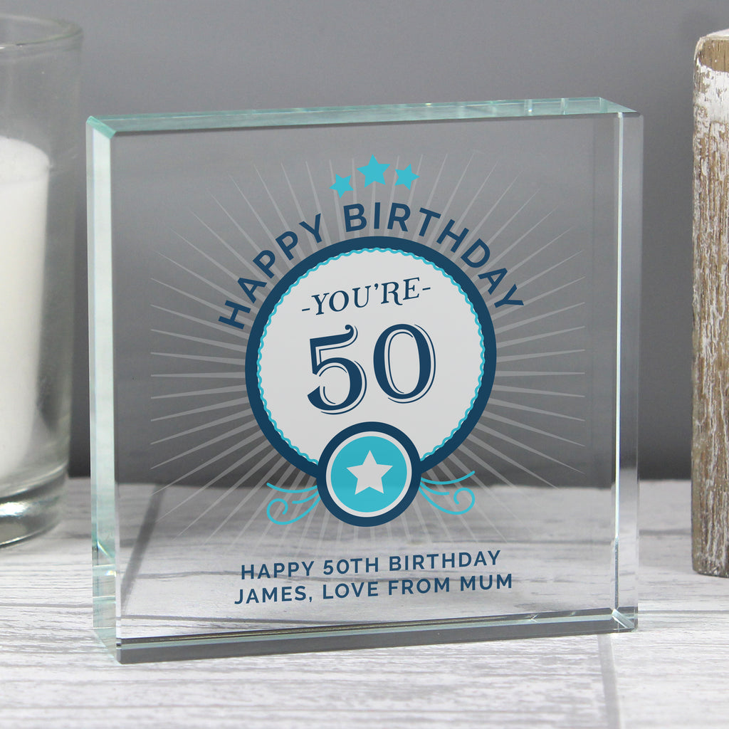 Personalised Birthday Crystal Token | Ornaments | Inspired Creative Gifts
