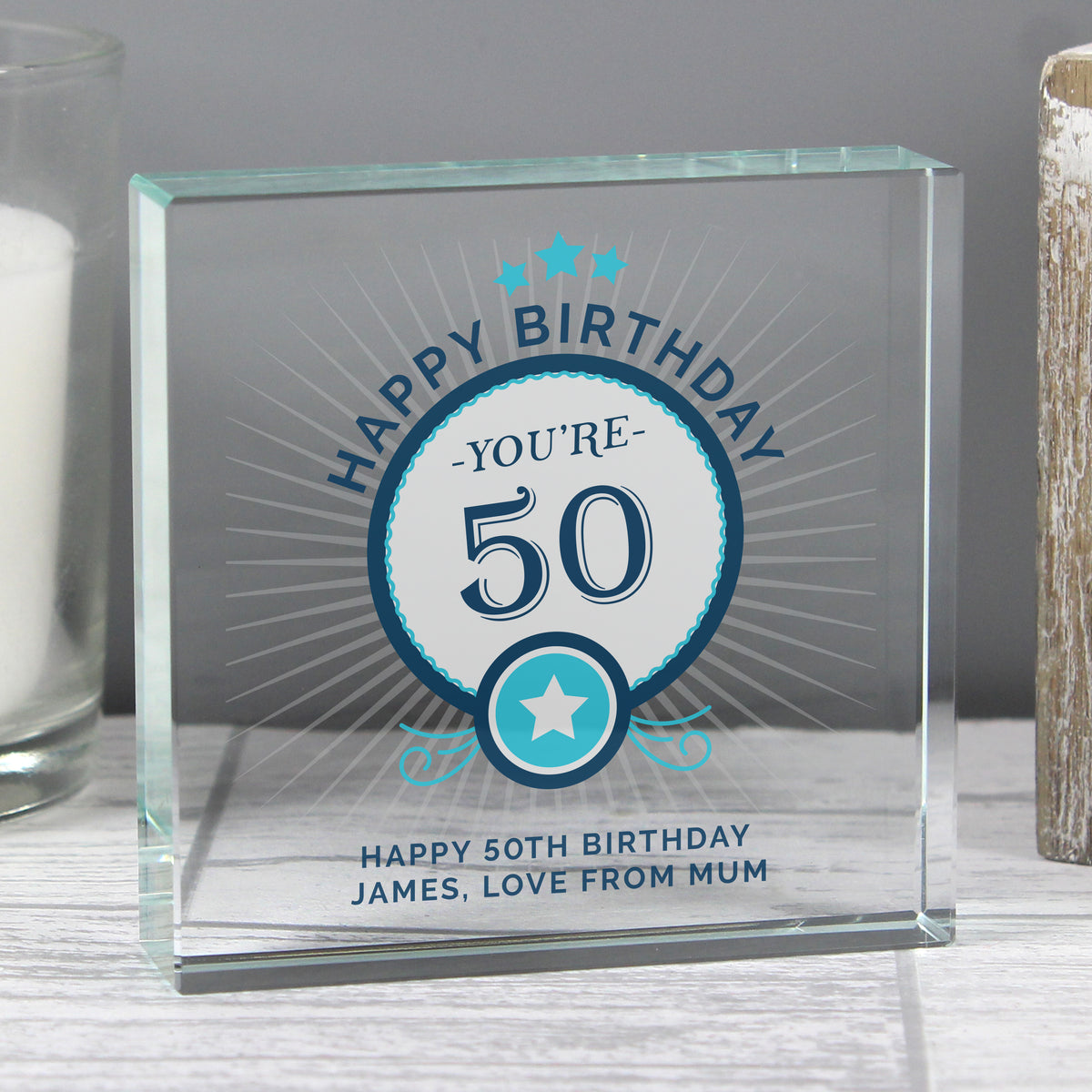 Personalised Birthday Crystal Token | Ornaments | Inspired Creative Gifts