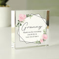 Personalised Abstract Rose Crystal Token | Ornaments | Inspired Creative Gifts