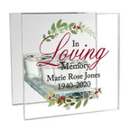 Personalised In Loving Memory Christmas Mirrored Glass Tea Light Candle Holder | Candles & Reed Diffusers