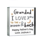Personalised To the Moon and Back Crystal Token | Keepsakes | Inspired Creative Gifts