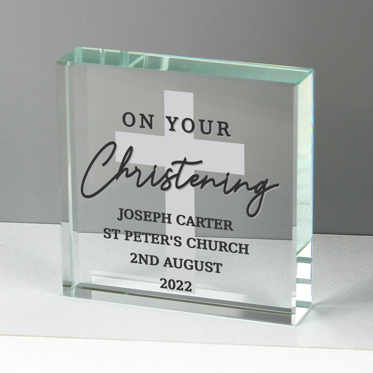 Personalised On Your Christening Crystal Token | Christening Gift